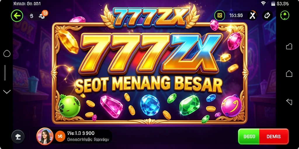 Screenshot dari gameplay 777ZX yang menunjukkan putaran slot yang menarik.