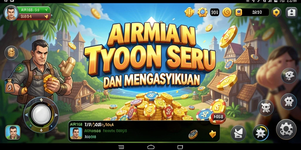 Tampilan gameplay menarik dari AIR168 yang menunjukkan aktivitas Tycoon.