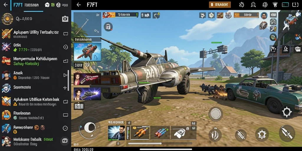 Tampilan antarmuka F7F7 yang modern dan fungsional.