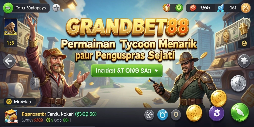 Tampilan screenshot utama GRANDBET88 menampilkan dinamis gameplay Tycoon.