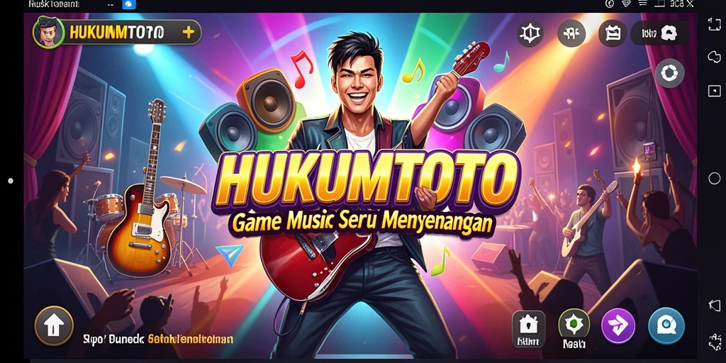 Screenshot HUKUMTOTO menampilkan serunya gameplay musik interaktif.