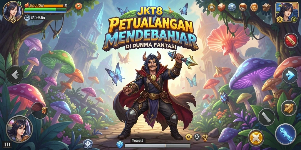 Screenshot gameplay JKT8 menampilkan petualangan mendebarkan.
