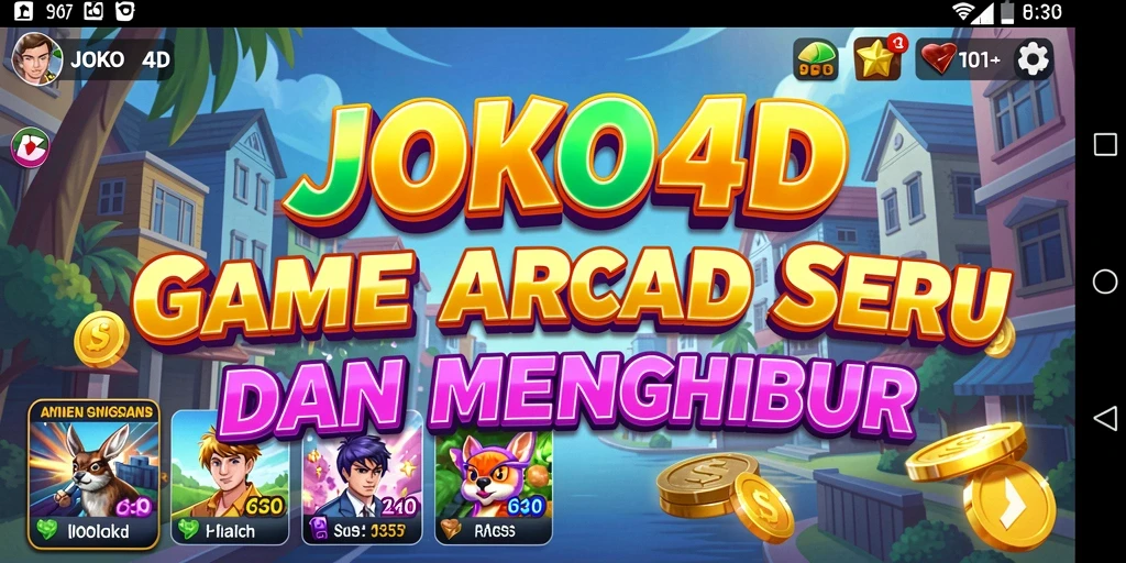 Tangkapan layar menunjukkan aksi seru dalam game Arcade JOKO4D.