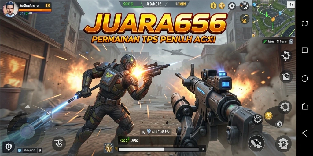 Tampilan dinamis dari gameplay JUARA666 yang mendebarkan.