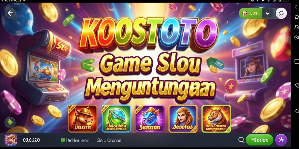 Tampilan gameplay KOSTOTO yang memukau dengan efek visual Slot.