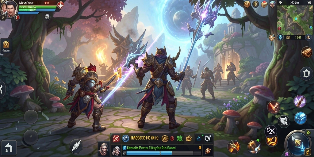 Screenshot MPOID menunjukkan aksi epik dalam gameplay MMORPG.