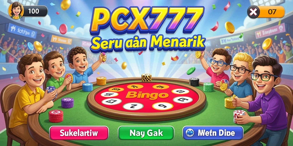 Tampilan gameplay Bingo yang menarik di PCX777.