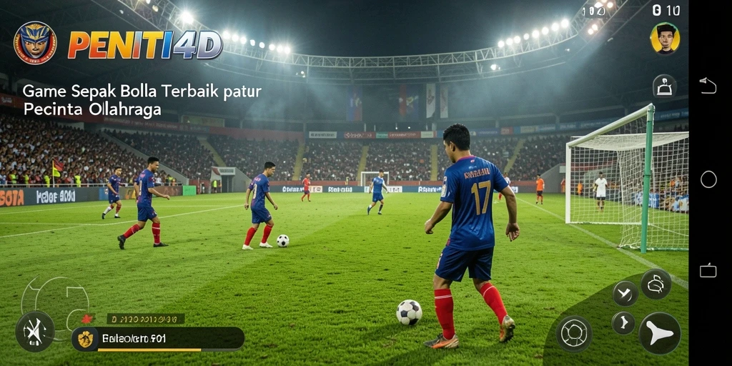 Gameplay seru dan mendebarkan dalam PENITI4D saat bertanding di lapangan.
