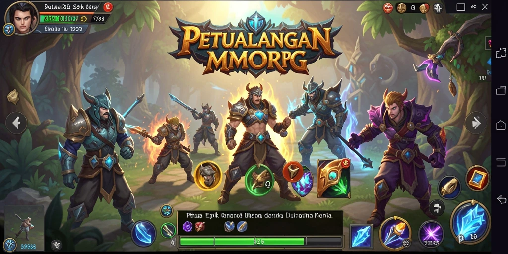 Tampilan gameplay S9S9 yang epik dan mendebarkan dalam dunia MMORPG.