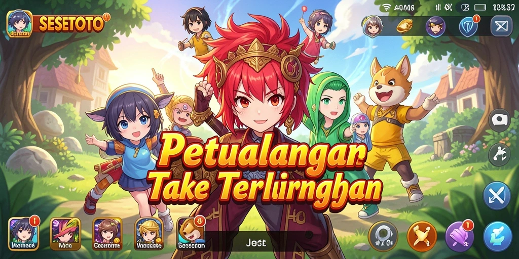 Tampilan menarik dari <strong>SESETOTO</strong> yang menampilkan karakter anime beraksi.