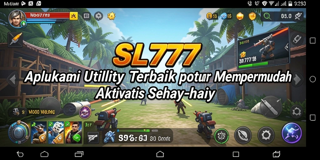 Tampilan antarmuka SL777 yang sederhana dan menarik.