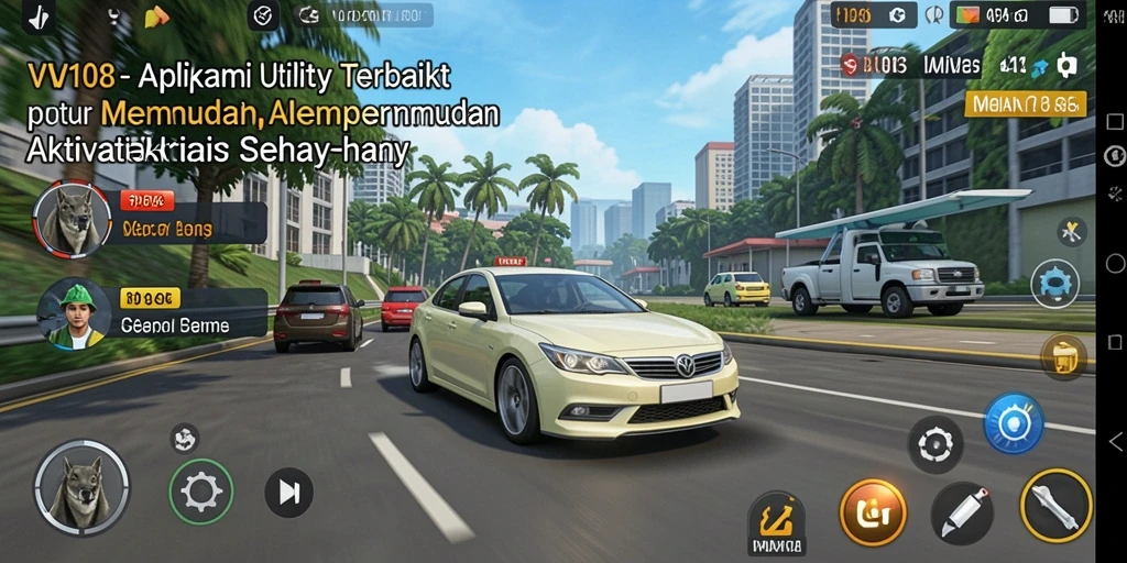 Tampilan antarmuka VW108 yang bersih dan fungsional.