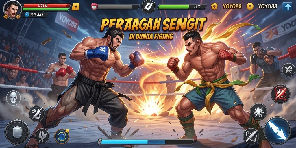 Tampilan gameplay YOYO88 yang mendebarkan dalam pertarungan Fighting.